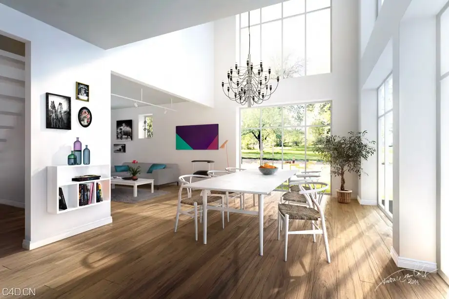 CINEMA 4D客厅渲染作品欣赏 Interior Visualization (3D/CGI) - C4D之家 - Livingroom-CGI-GoodMonday-920x613.jpg