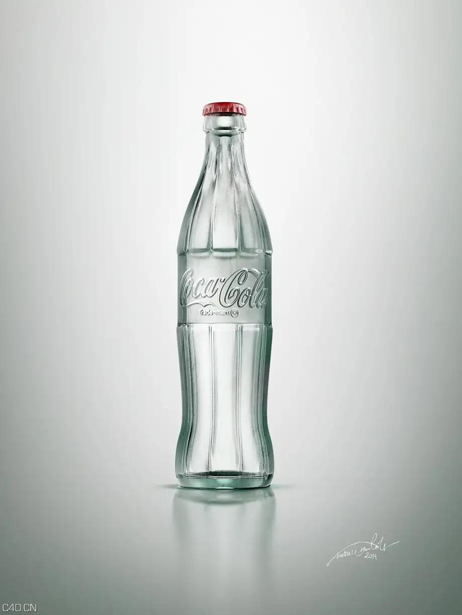 CINEMA 4D可口可乐玻璃瓶渲染 Coca-Cola Classic Bottle (CGI) - C4D之家 - CocaCola-CGI-Bottle-01_web2-920x1226.jpg