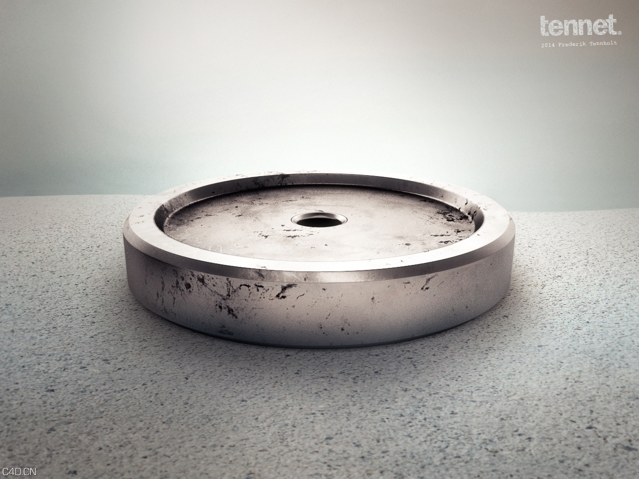 C4D金属产品渲染作品 Heavy Weight (3D) - C4D之家 - vikter-01_4.jpg