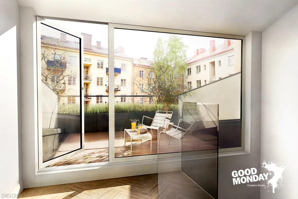 室内客厅渲染作品三张 Interior visualization (Commercial work) - C4D之家 - Bjurfors-terassen-FINAL.jpg