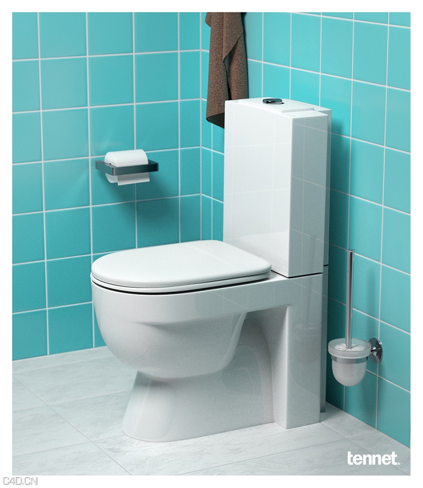 洗手间水龙头/马桶/牙刷C4D渲染作品 Gustavsberg porcelain (3D) - C4D之家 - toilette_005_2_tennet.jpg