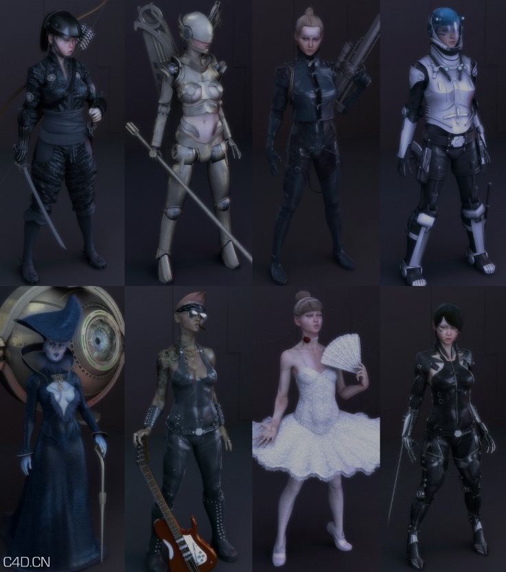 游戏人物角色3D模型 The Weisig Character Collection - C4D之家 - cinema4d_ 2014-10-30 02.10.26.jpg