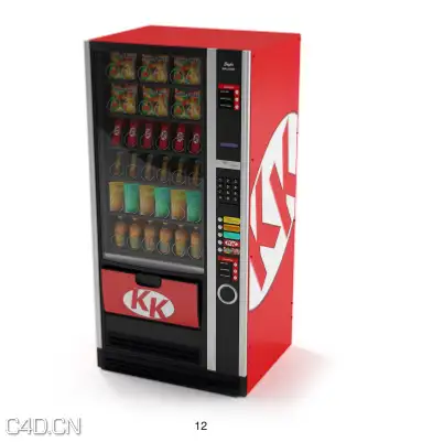 3D模型—自动饮料机 - C4D之家 - 饮料机.png