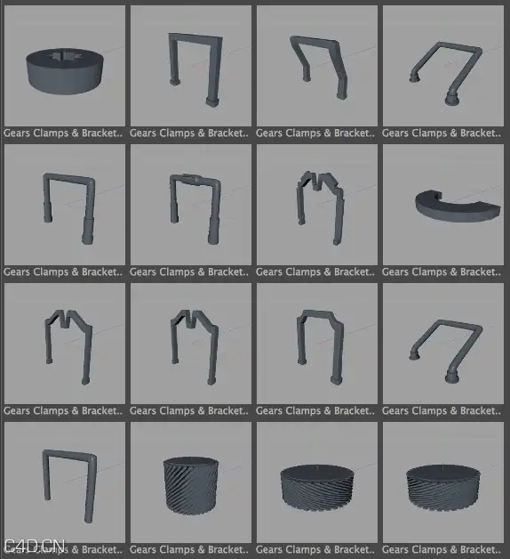 580个机械组件模型预设合集 （Mechanical_Kit.lib4d） - C4D之家 - cinema4d_ 2014-11-01 10.49.05.jpg