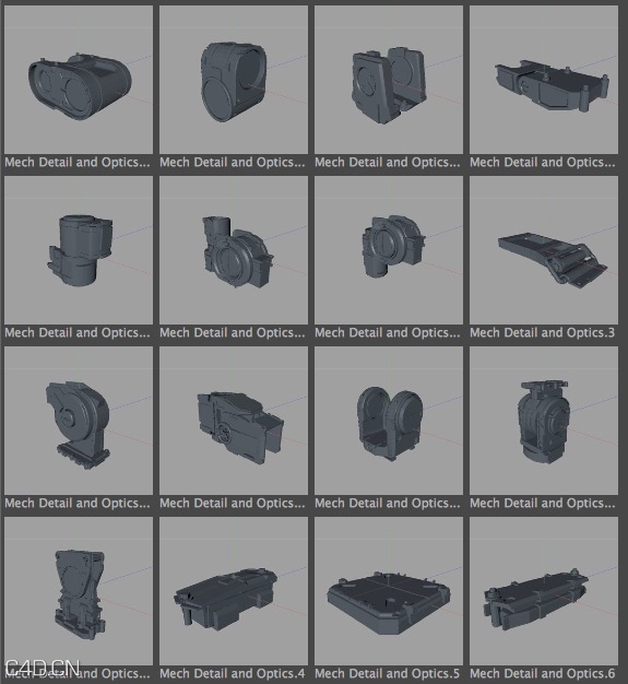 580个机械组件模型预设合集 （Mechanical_Kit.lib4d） - C4D之家 - cinema4d_ 2014-11-01 10.49.13.jpg