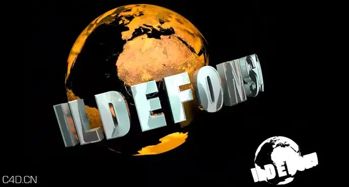 C4D地球栏包视频教程 Tutorial cinema4d adaptacion de la intro de universal