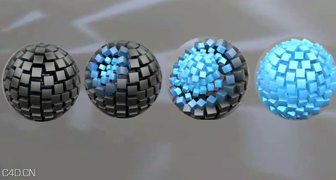 C4D小球过渡效果视频教程 MoGraph Transition Effect