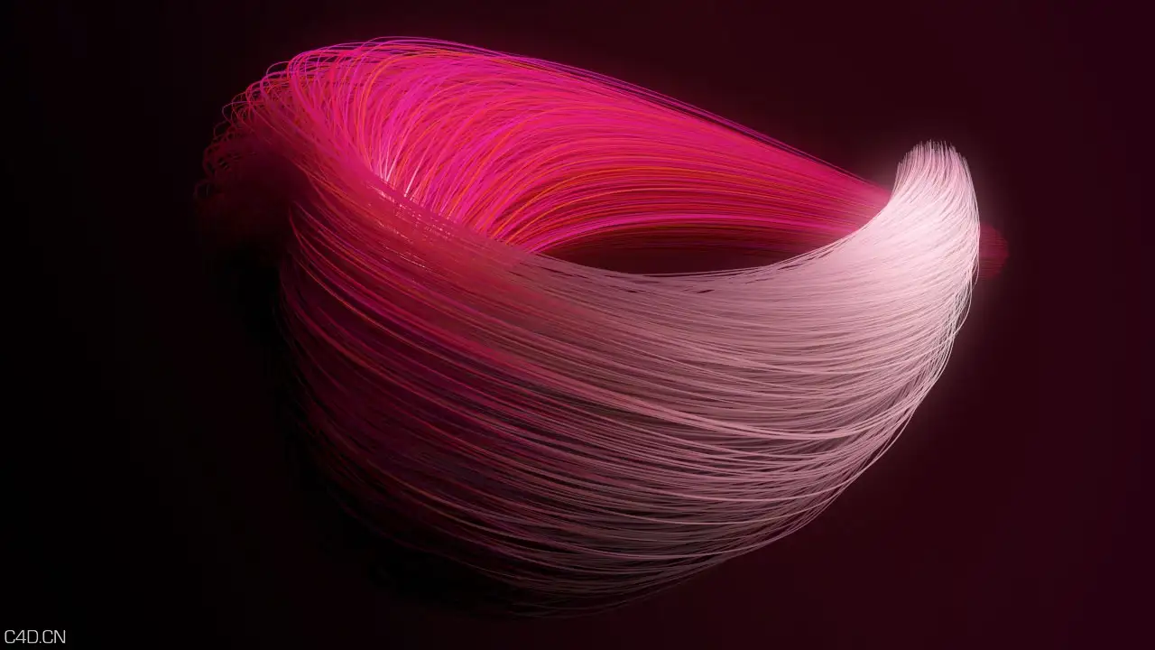 C4D制作毛发文字 Creative Type with Cinema 4D Hair, MoGraph & XParticles