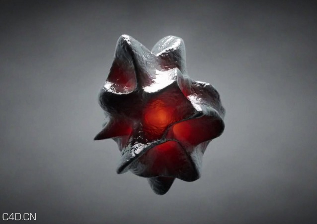 C4D火山岩变体动画教程 Cinema 4D - Creating an Inner Glow Effect Tutorial