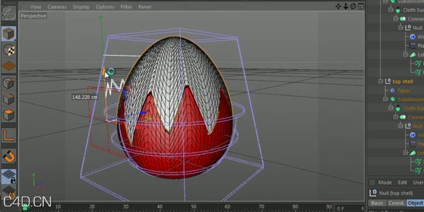 C4D建立一个复活节彩蛋教程 Modeling a Parametric Cracked Easter egg with MoSpline