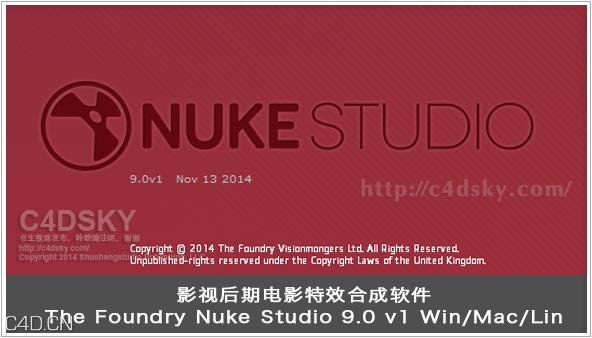 影视后期电影特效合成软件 The Foundry Nuke Studio 9.0 v1 Win/Mac/Lin - C4D之家 - nuke studio 9.jpg