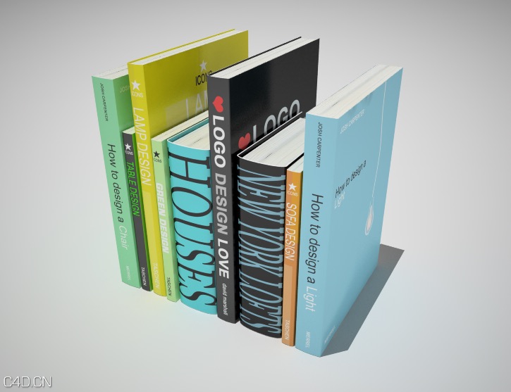 书籍模型二（c4d for vray渲染）Books model - C4D之家 - cinema4d_ 2014-11-19 12.10.51.jpg