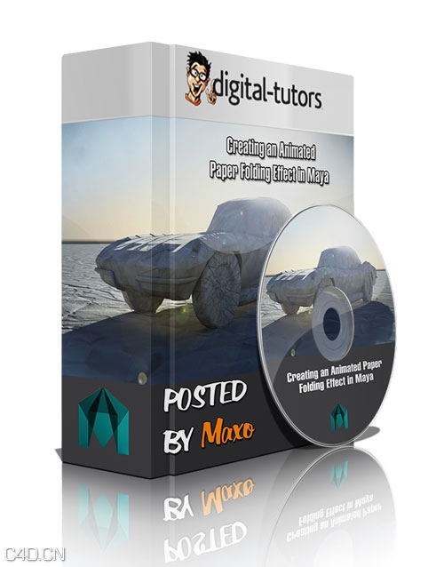 Maya汽车折纸动画教程Creating an Animated Paper Folding Effect in Maya