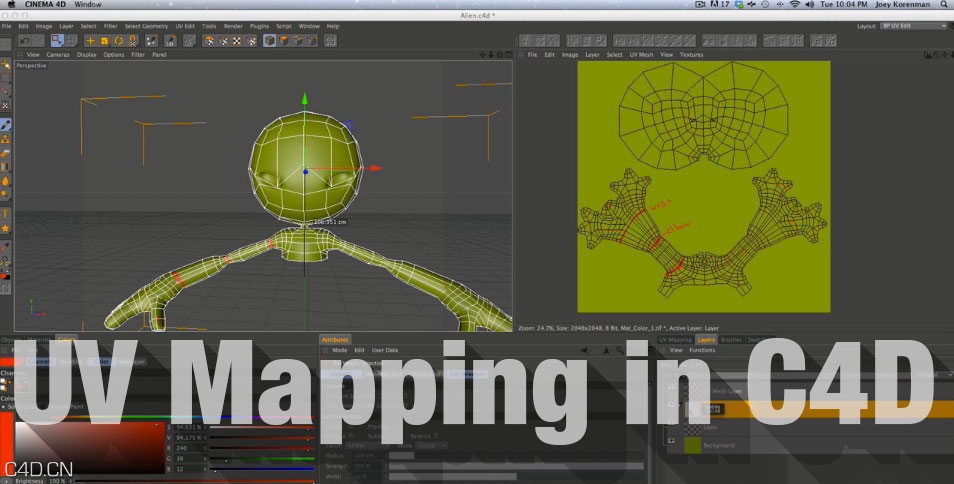 C4D/PS 展UV贴图流程教程 UV Mapping in Cinema 4D - C4D之家 - uv-mapping-101.jpg
