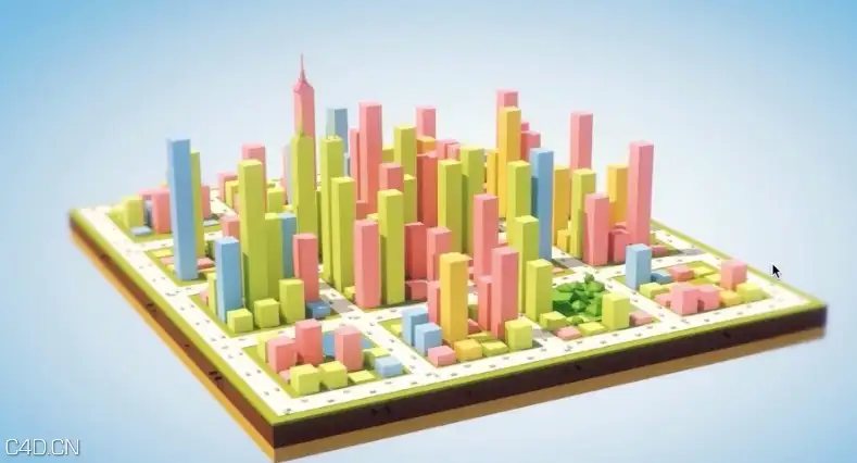 C4D动画城市建筑 Animation City Buildings - C4D之家 - cinema4d_ 2014-11-25 11.55.07.jpg
