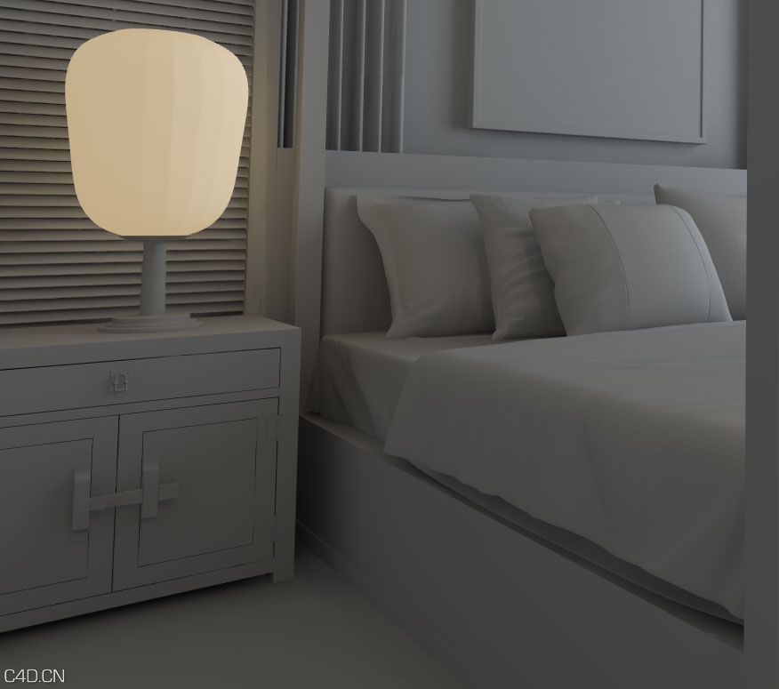 C4D FOR VRAY室内白模灯光测试图 - C4D之家 - 未标题-1.jpg