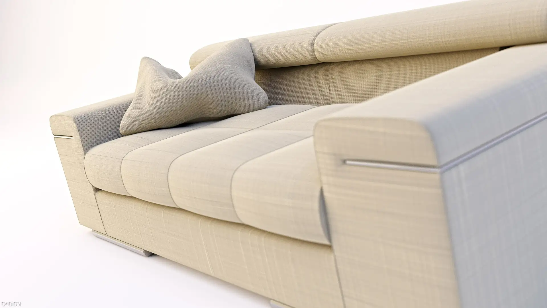 家具模型渲染：布沙发C4D渲染展示作品 Sofa rendering - C4D之家 - sofa11.jpg