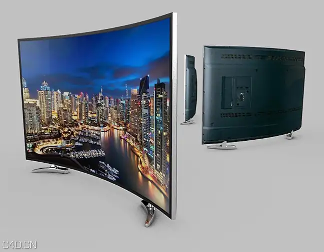 曲面显示器C4D模型 ULTRA HD CURVED LED TV - C4D之家 - Free-Cinema4D-3D-Model-UltraHD-Curved-LED-TV.jpg