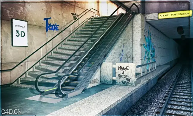 地下地铁站场景C4D模型 Underground Metro Station - C4D之家 - Free-C4D-3D-Model-Underground-Metro-Station-Scene4.jpg