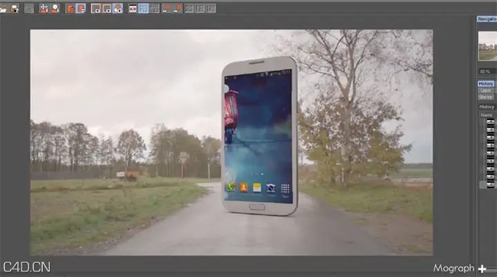 C4D 3D模型Vray渲染结合实拍场景 Integrating HDR Images and 3d models