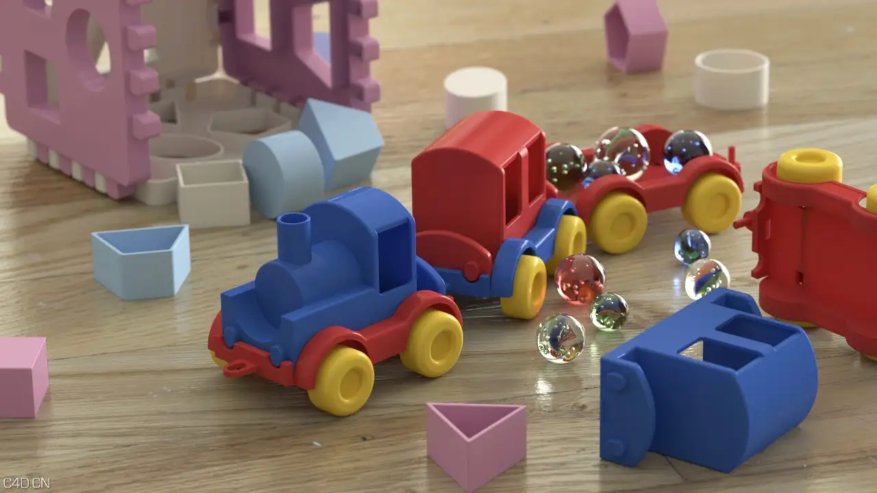 游戏玩具C4D渲染 Game toy
