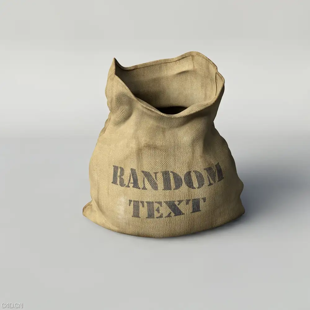 粗布袋子C4D渲染 Cloth bag - C4D之家 - bag8sc1.jpg
