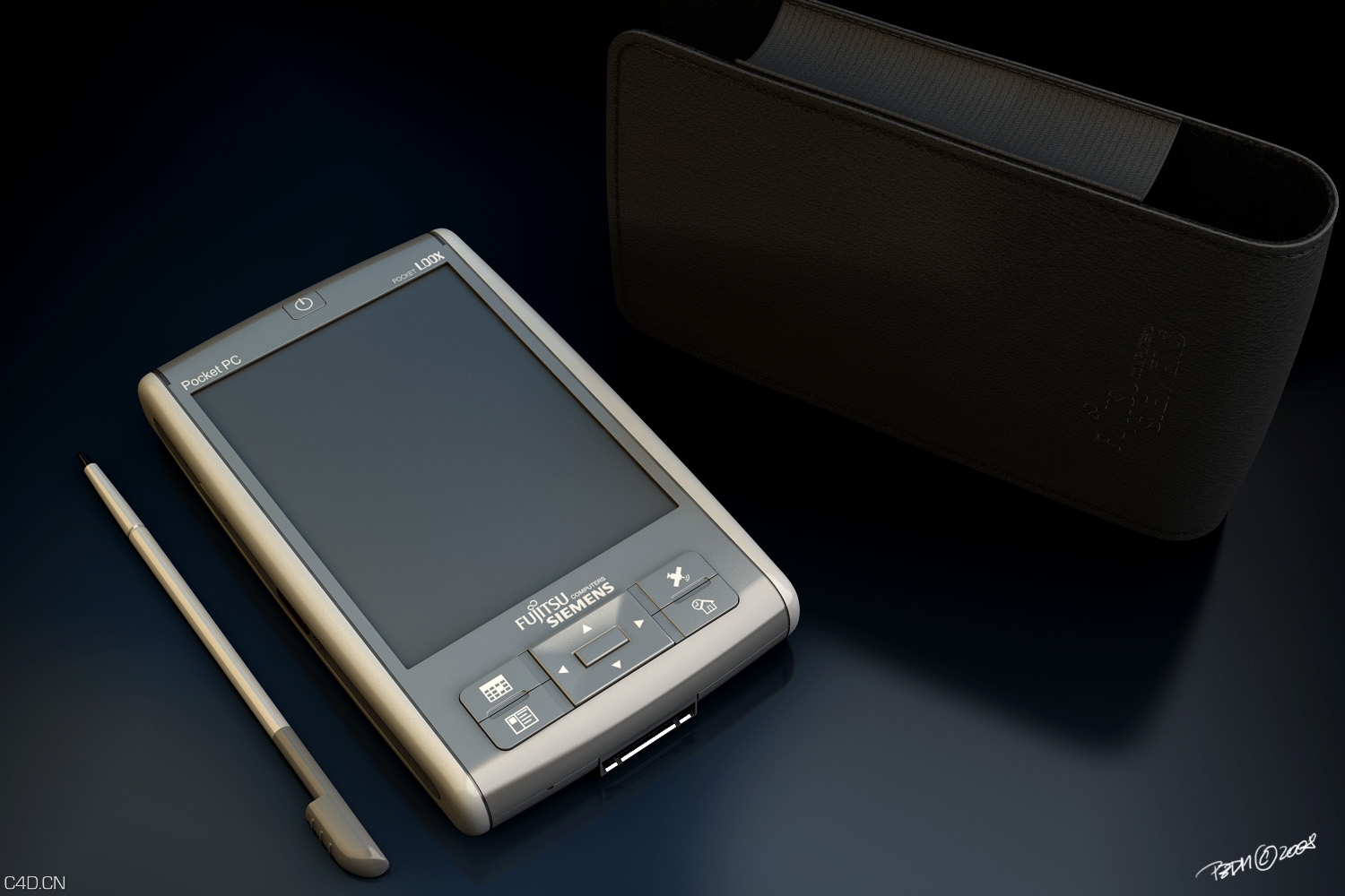 三星PDA手写手机C4D渲染 Samsung handwriting PDA phone - C4D之家 - PDA111.jpg