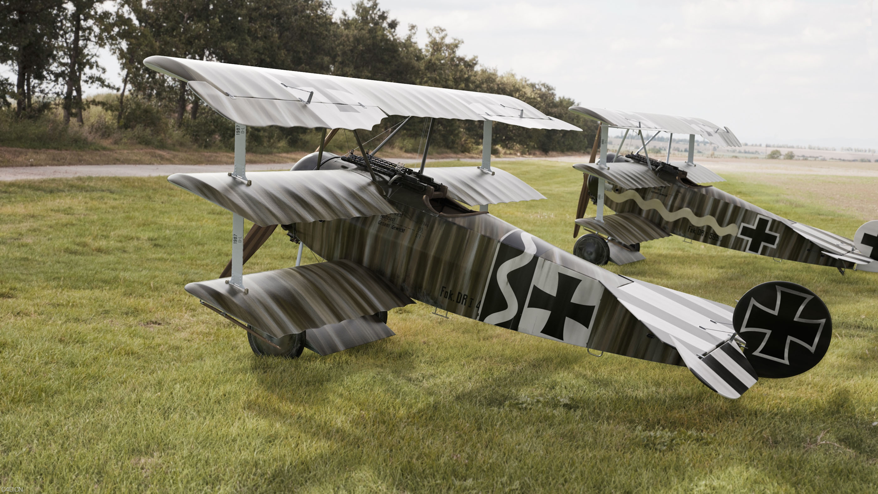 飞机C4D渲染作品 The plane - C4D之家 - position2less021.jpg