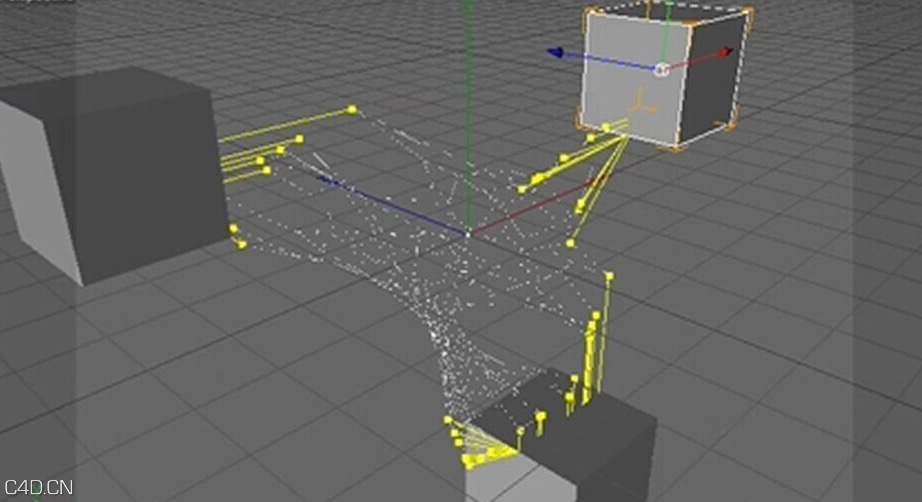 C4D动力学网络（篮球网）模拟教程