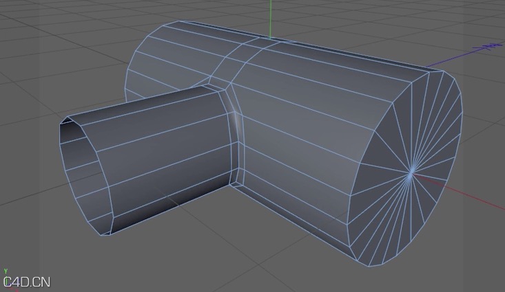 C4D建模技巧：在圆柱上挤出圆管 Cinema 4D Creating Round Holes Extrusions