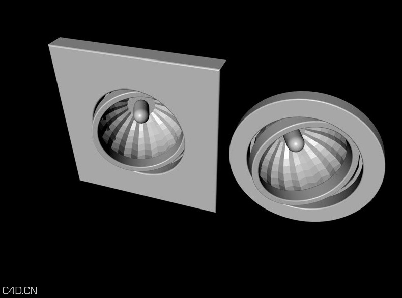射灯背景墙灯C4D模型 Faretti dicroici - C4D之家 - cinema4d_ 2014-11-30 21.46.38.jpg
