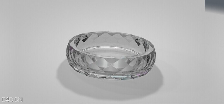 C4D菱形面烟灰缸布线建模教程