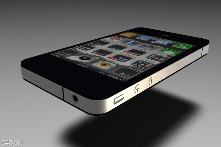 iPhone 4手机C4D模型 - C4D之家 - cinema4d_ 2014-12-03 23.04.34.jpg