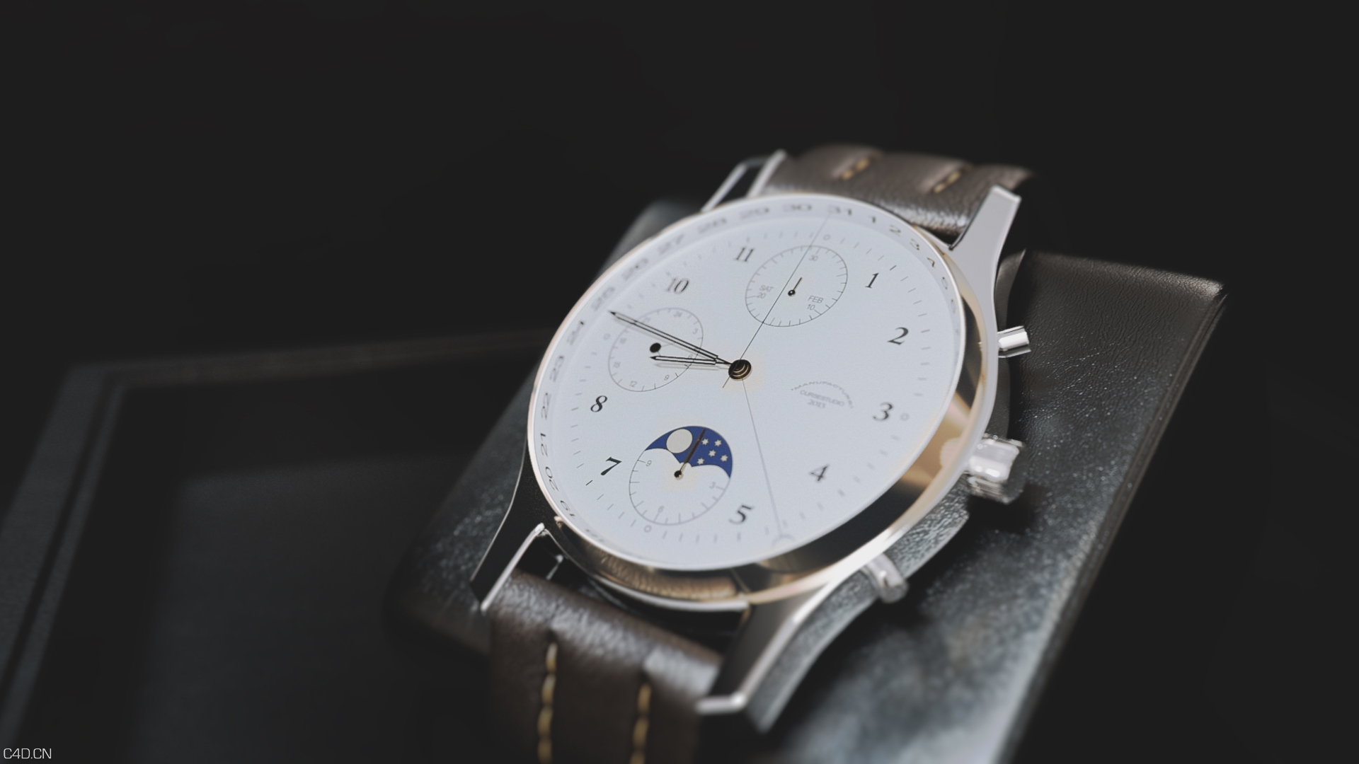 手表C4D渲染 T1M3 - C4D之家 - Watch.jpg