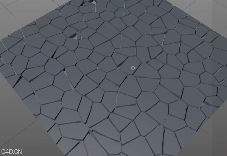 C4D创建龟裂纹模型 Cinema 4D – Vectorize Voronoi Texture Tutorial