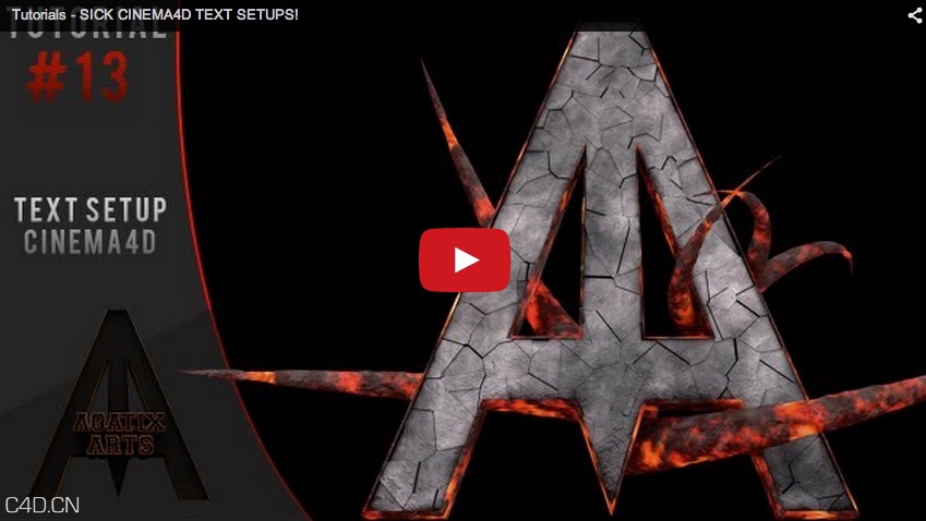 C4D制作特效文字教程 TEXT SETUP IN CINEMA 4D