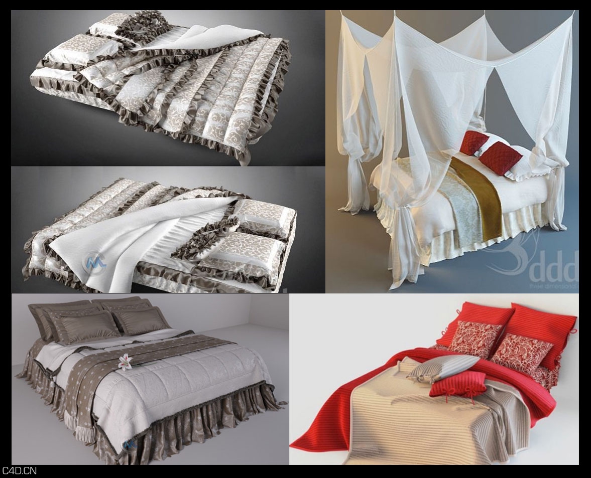 103组床3D模型合集（3DDD床具3D模型合辑 Beds Vol 1-2） - C4D之家 - cinema4d_-2014-12-06-23.07.35.jpg