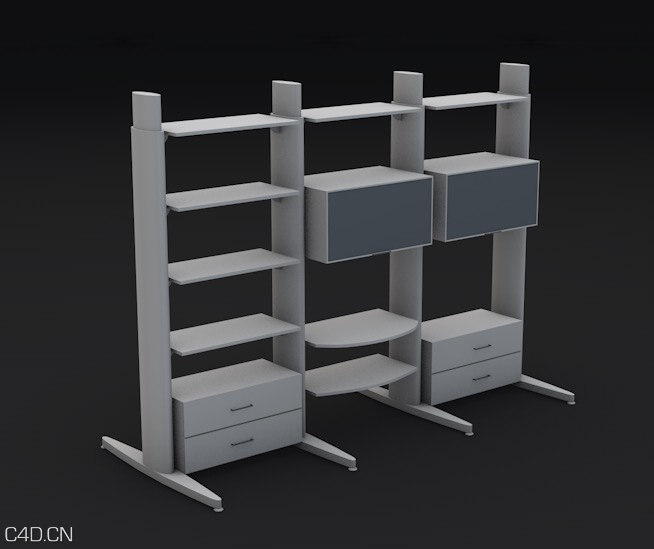 资料柜C4D模型 Libreria IKEA - C4D之家 - cinema4d_ 2014-12-06 23.51.22.jpg