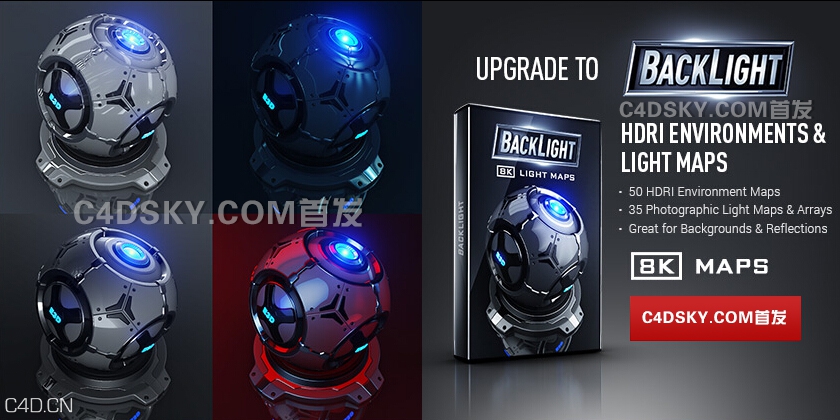 Element V2 8K不错环境贴图及灯光贴图Video Copilot BackLight - C4D之家 - Video-Copilot-BackLight.jpg