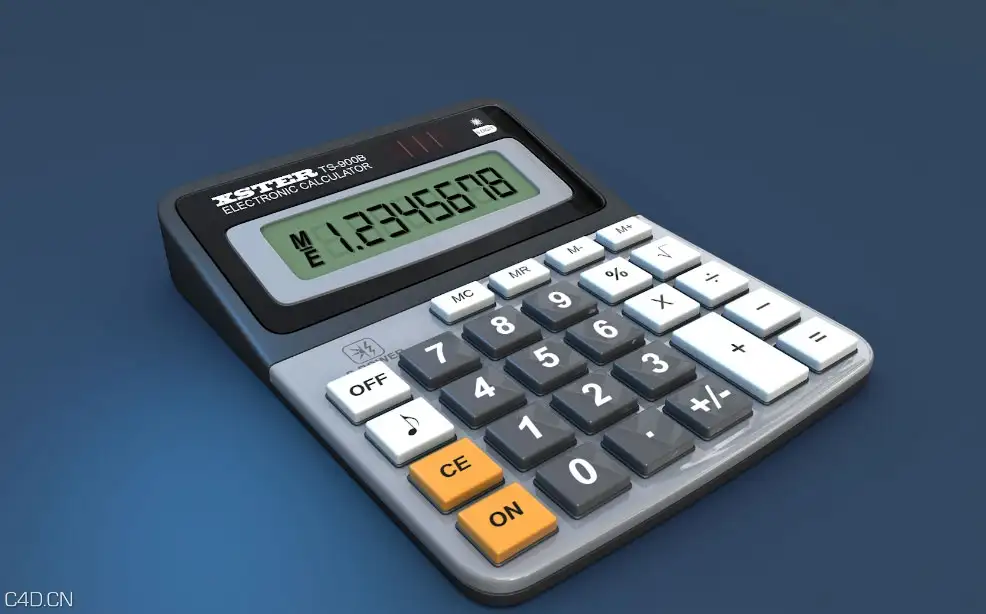 计算器C4D模型 Calculator