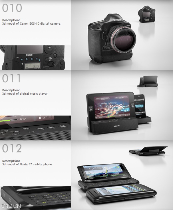 家居饰品3D模型合集 3D HOME GADGETS MAX - C4D之家 - cinema4d_ 2014-12-10 00.34.52.jpg