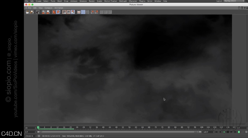 C4D使用噪音着色器模拟烟雾效果 Cinema 4D – 2.5D Fog with Noise Shaders Tutorial