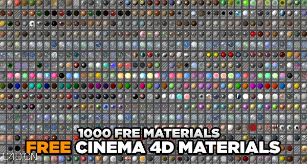 1000个freeC4D材质下载 FREE 1000 MATERIALS CINEMA 4D - C4D之家 - MILL-600x250.jpg