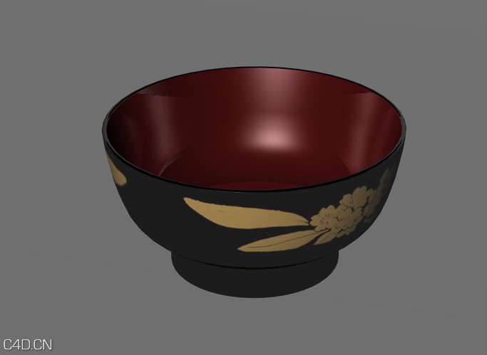 黑花塑料碗C4D模型 plastic bowl - C4D之家 - cinema4d_ 2014-12-11 16.38.37.jpg