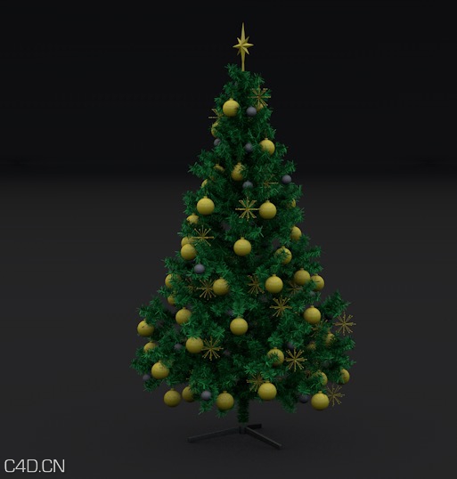 装饰圣诞树3D模型 Christmas tree 3D model - C4D之家 - cinema4d_ 2014-12-11 16.50.28.jpg