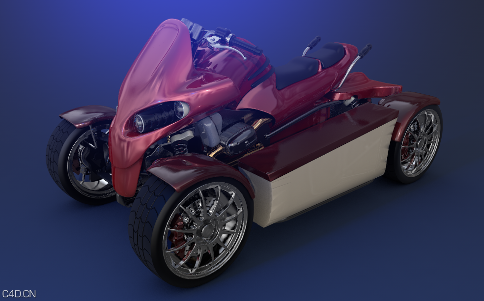 精度模型—沙滩车（四轮摩托） - C4D之家 - 沙滩车.png
