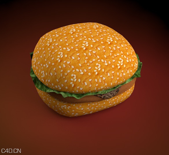 汉堡C4D模型 3d Cheeseburger Model - C4D之家 - cinema4d_ 2014-12-12 23.37.36.jpg