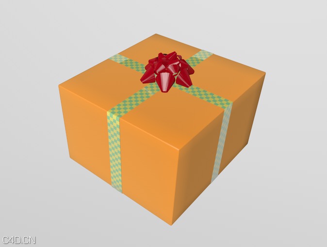 礼物盒C4D模型 3d Christmas Present Model - C4D之家 - cinema4d_ 2014-12-13 00.15.24.jpg