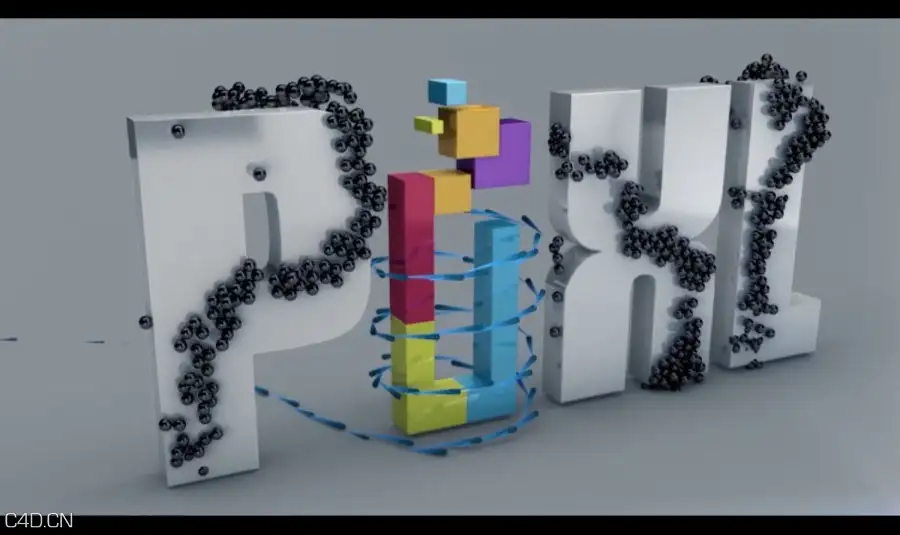 C4D使用Thinking Particles思维粒子制作包装元素沿样条线路径