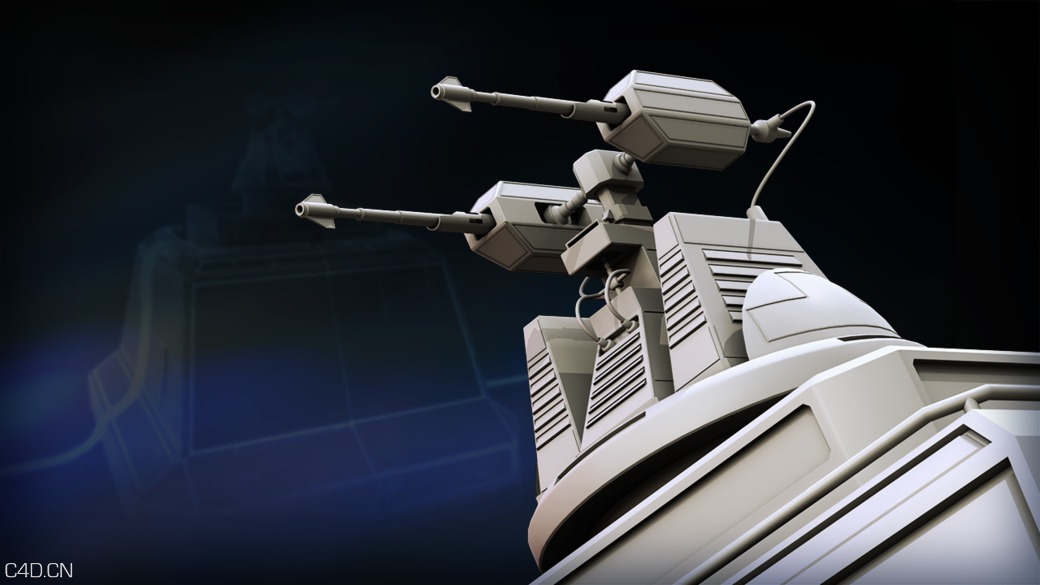 C4D机枪塔楼建模教程 Digital Tutors – Modeling a Machine Gun Turret in CINEMA 4D - C4D之家 - url.jpeg